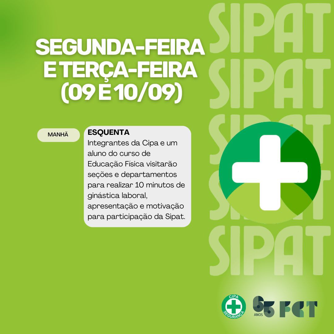 Cipa promove Semana de Prevenção de Acidentes de Trabalho - Notícias -  Unesp - Faculdade de Ciências e Tecnologia - Câmpus de Presidente Prudente
